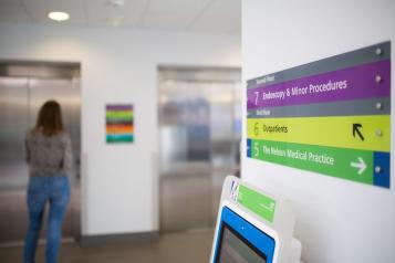 signs inside hospital